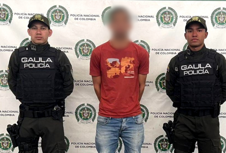 Cayó 'Care Caucho' uno de los presuntos cabecillas de la red extorsiva que intimidaba a comerciantes y mineros en Antioquia