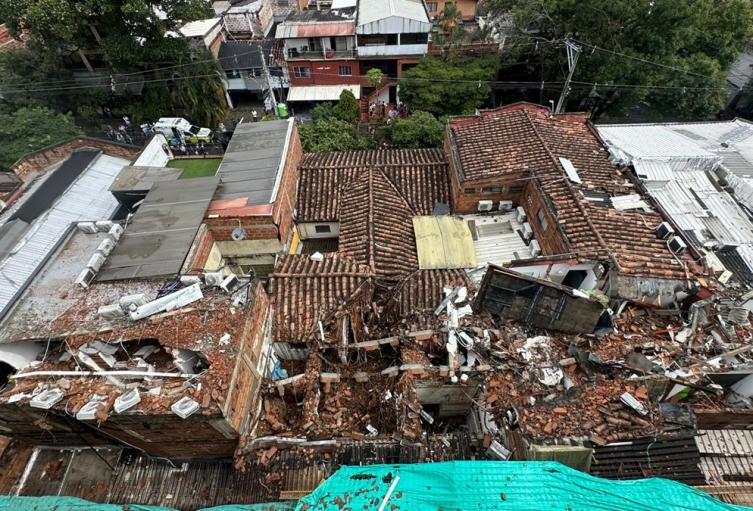 Colapso obra - Medellín - Julio 2025