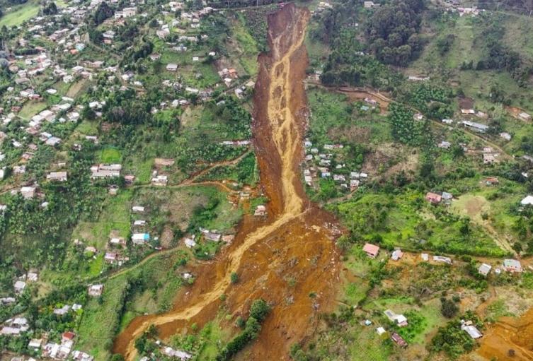 Deslizamiento de tierra en la vereda Granizal de Bello