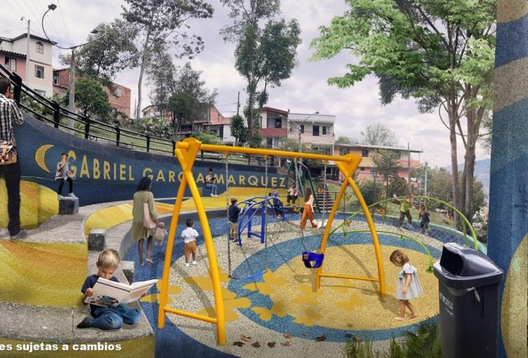 Renovación de parques en Medellín