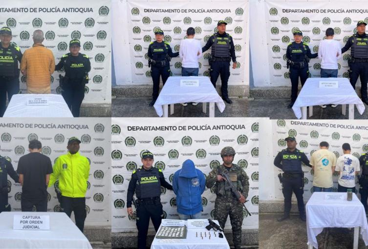 Capturados en Guarne, Antioquia