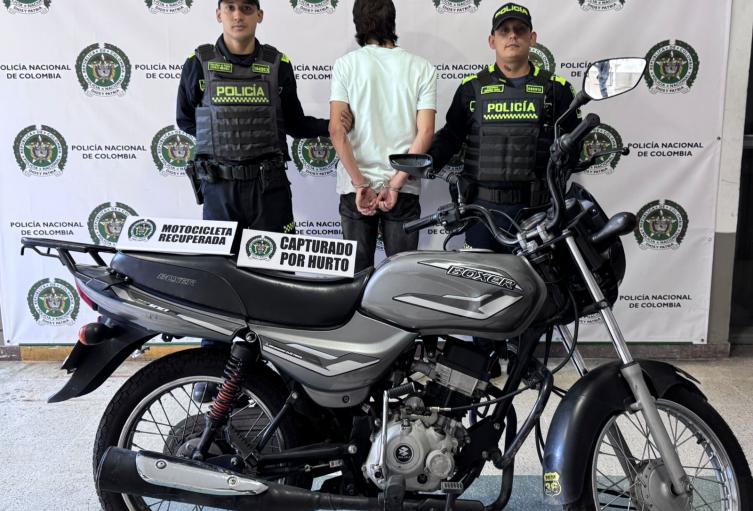 Captura de presunto fletero en el barrio Manrique de Medellín