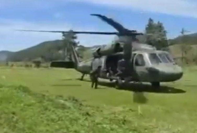 Operativos del Ejército en zona rural de Amalfi, Antioquia