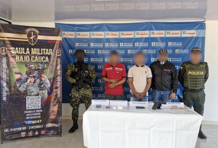 Caen en Caucasia dos miembros de 'Los Caparros' señalados de homicidios selectivos y extorsiones a ganaderos