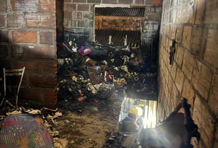Incendio en una vivienda en Itagüí 