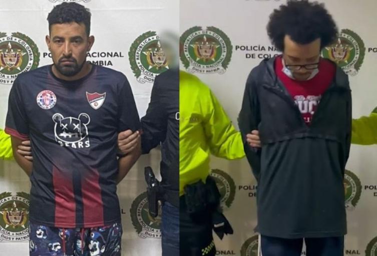 Juan Camilo Muñoz Gaviria, alias 'Teta' o 'Teté', y Juan David Echavarría Zapata, alias 'Chuky'