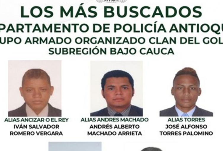 Buscados - Clan del Golfo - Ant 2025
