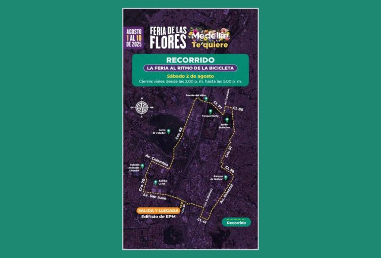 Cierres viales Feria de las Flores Medellín
