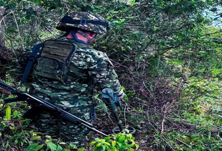 Cuatro explosivos fueron ubicados y destruido en zona rural del municipio de Briceño (Antioquia)