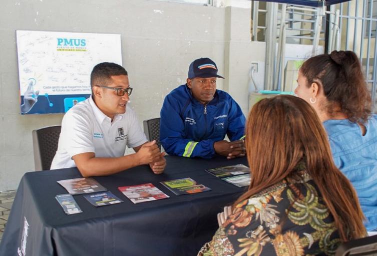 Puesto de Mando Unificado Social en el centro de Medellín