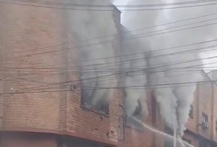 Voraz incendio en el municipio de Itagüi