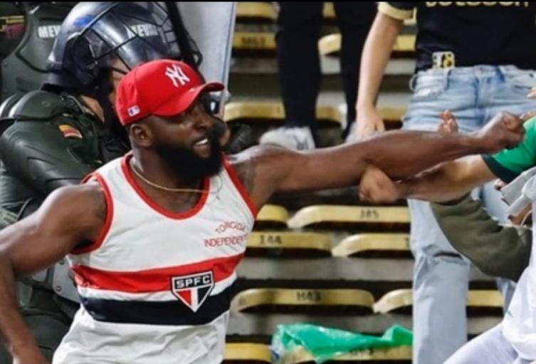 Hincha de Sao Pablo responsable de los disturbios en Medellín 