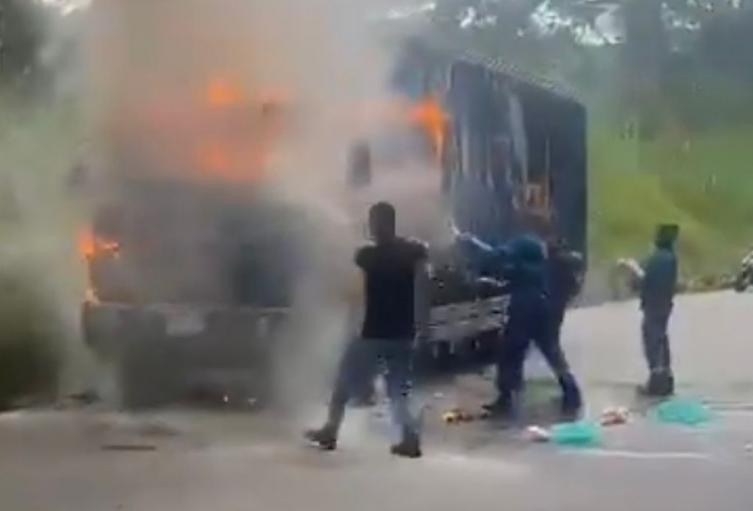 Acciones violentas contra transportadores en el país
