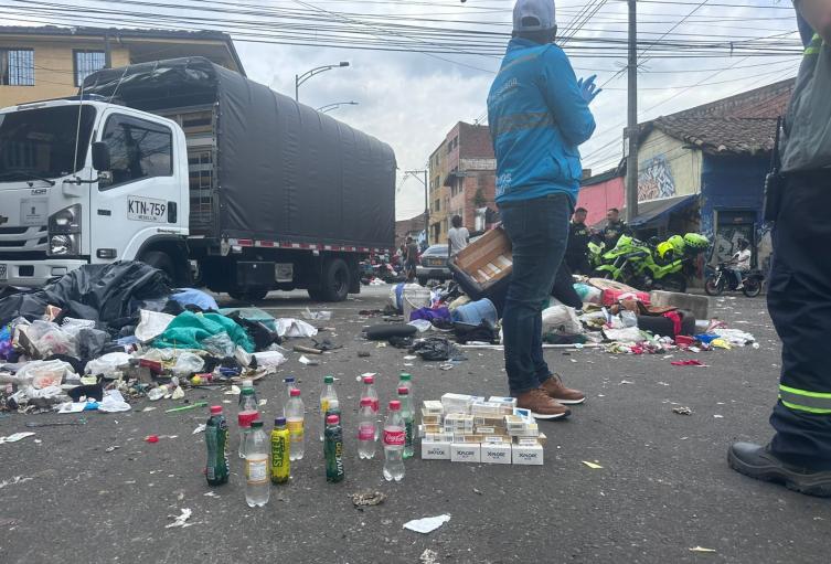 Toneladas de basura en Medellín