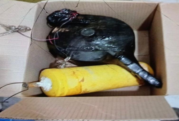 Explosivos hallados por autoridades en Amalfi, Antioquia