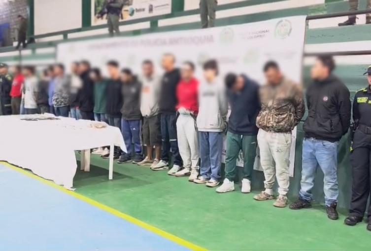 Capturan a 19 integrantes de la banda criminal EL Mesa de Bello