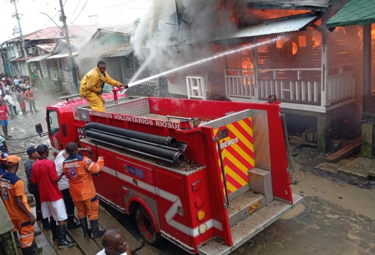 Incendio en el municipio de Riosucio, Chocó deja 10 viviendas afectadas