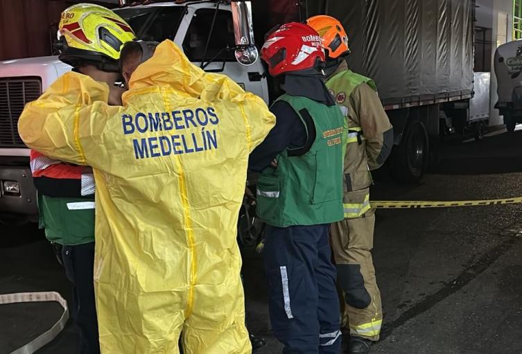 Emergencia por fuga de amoníaco en Medellín 