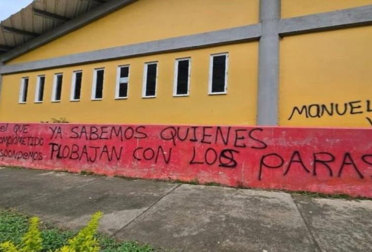 grafitis disidencias en Betulia, Antioquia