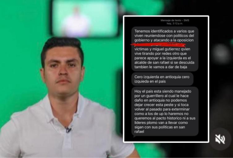 "Plomo van a llevar como la Unión Patriótica": Amenazan de muerte a líder político y funcionarios en San Rafael, Antioquia 