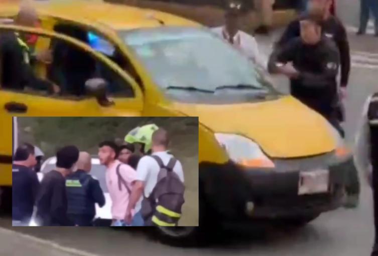 Capturan a ladrón que escapó en un taxi en Medellín 