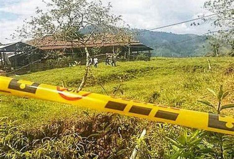 Referencia de homicidio en zona rural