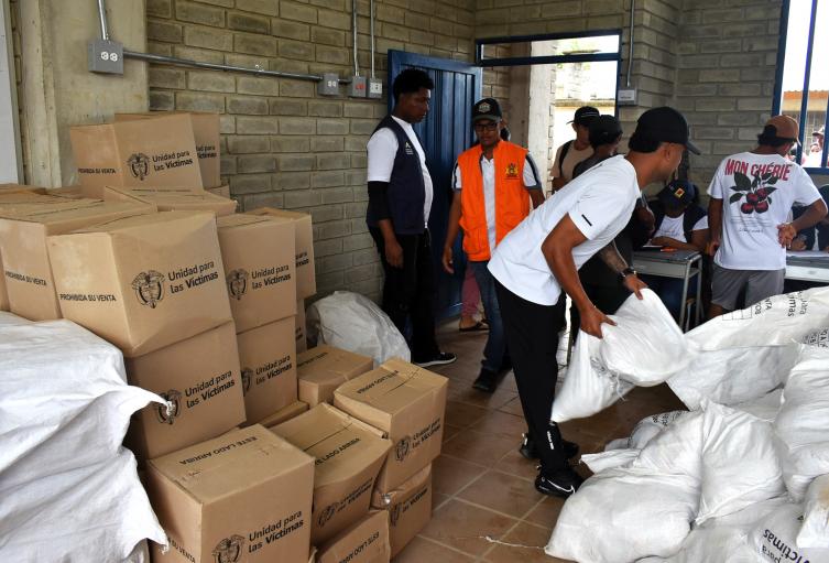 Ayudas humanitarias en Briceño 