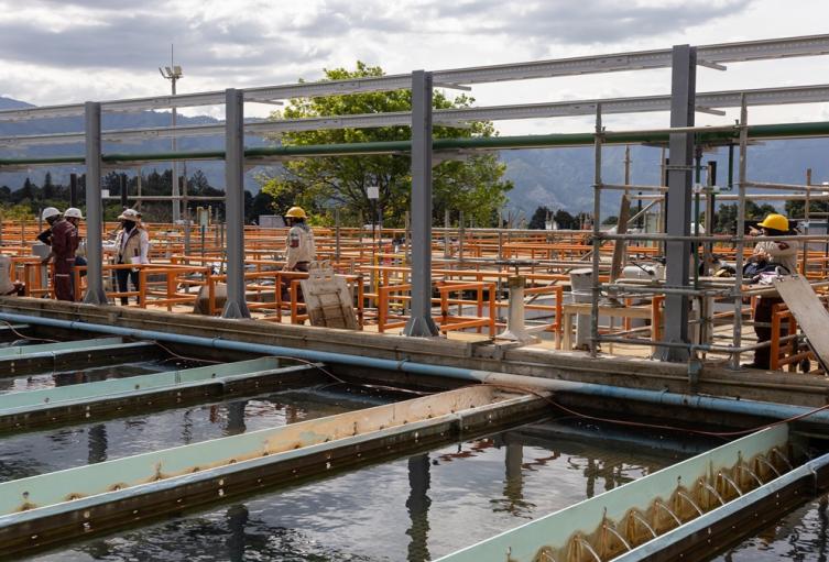 Modernización de la planta de tratamiento Manantiales avanzan en más del 30%