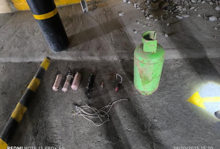 Artefactos explosivos decomisados en Buriticá 