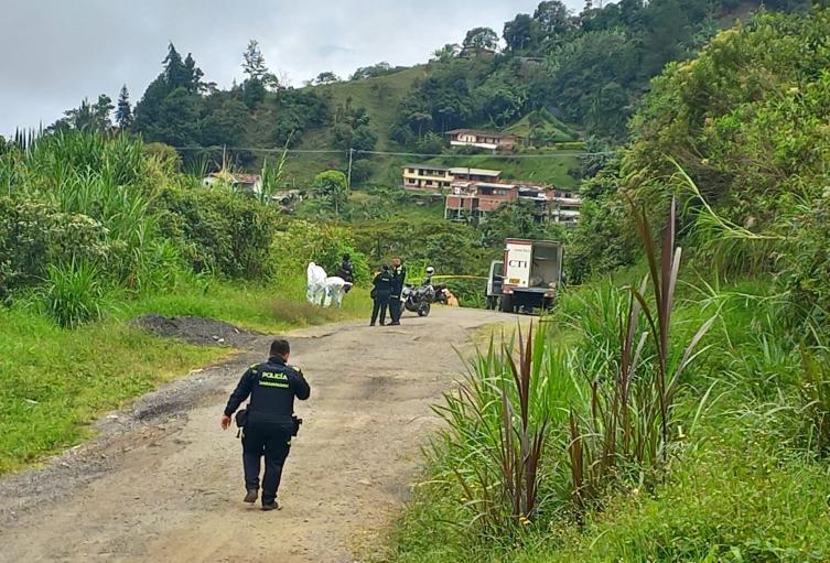 Referencia de homicidio en zona rural 