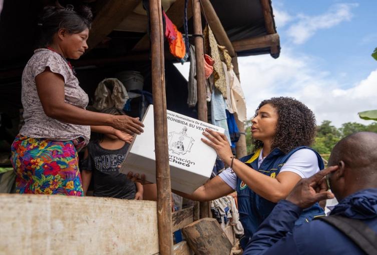 20 toneladas de ayudas humanitarias llegaron al municipio de Bagadó, Chocó