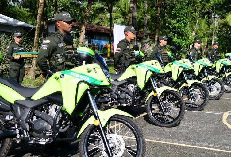 Llegan nuevas motos a la Policía del Urabá 