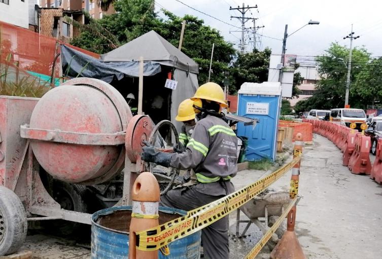Obras del Metro de la 80 en Medellín 