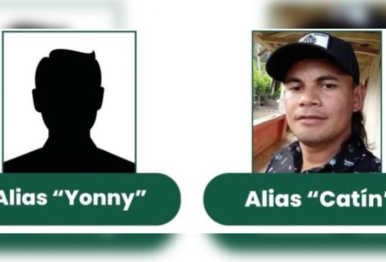 $500 millones de recompensa por 'Catín' y 'Yonny', cabecillas del Clan del Golfo señalados como autores intelectuales de la masacre en Yondó 