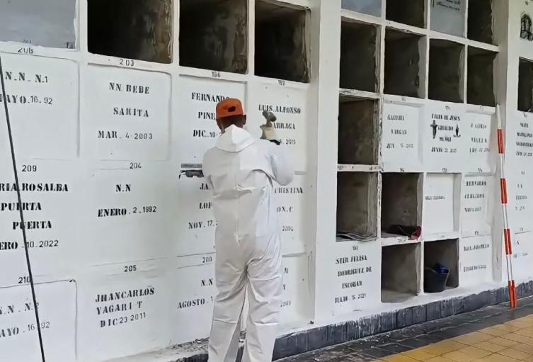 Intervención en el cementerio de Jardín, Antioquia 