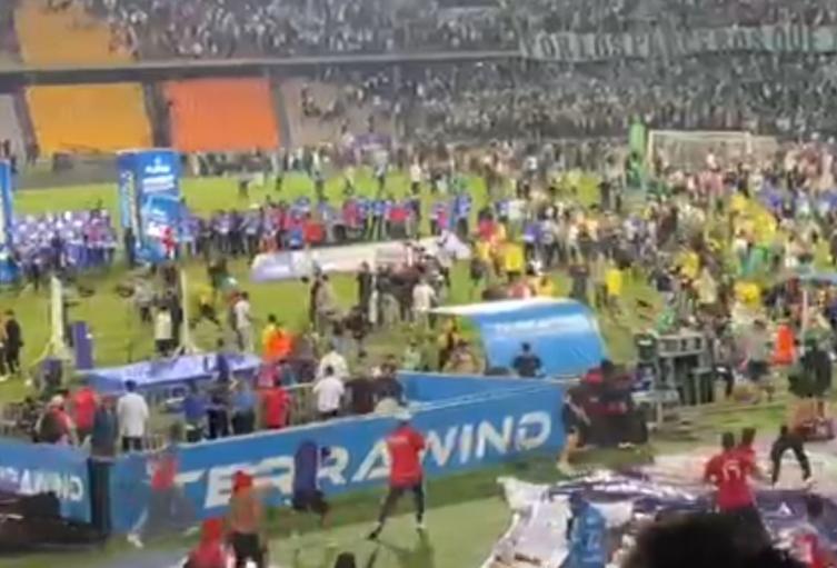 Disturbios Nacional vs Medellín
