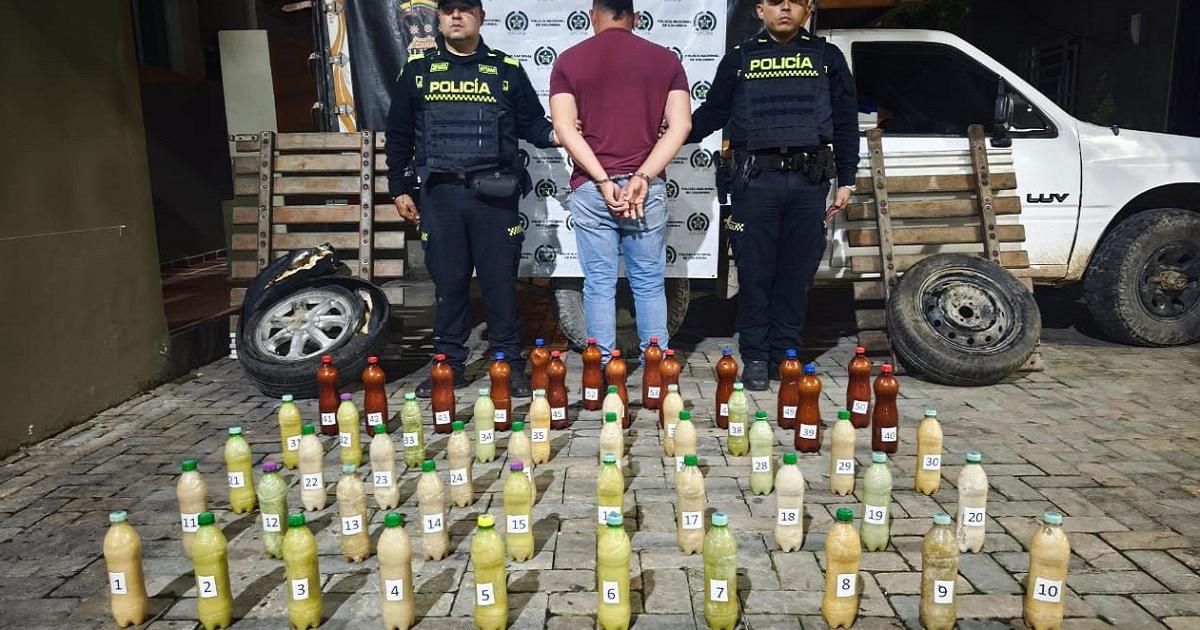 Sorprendieron a alias ‘Robin’ con más de 119 mil dosis de base de cocaína en Puerto Nare