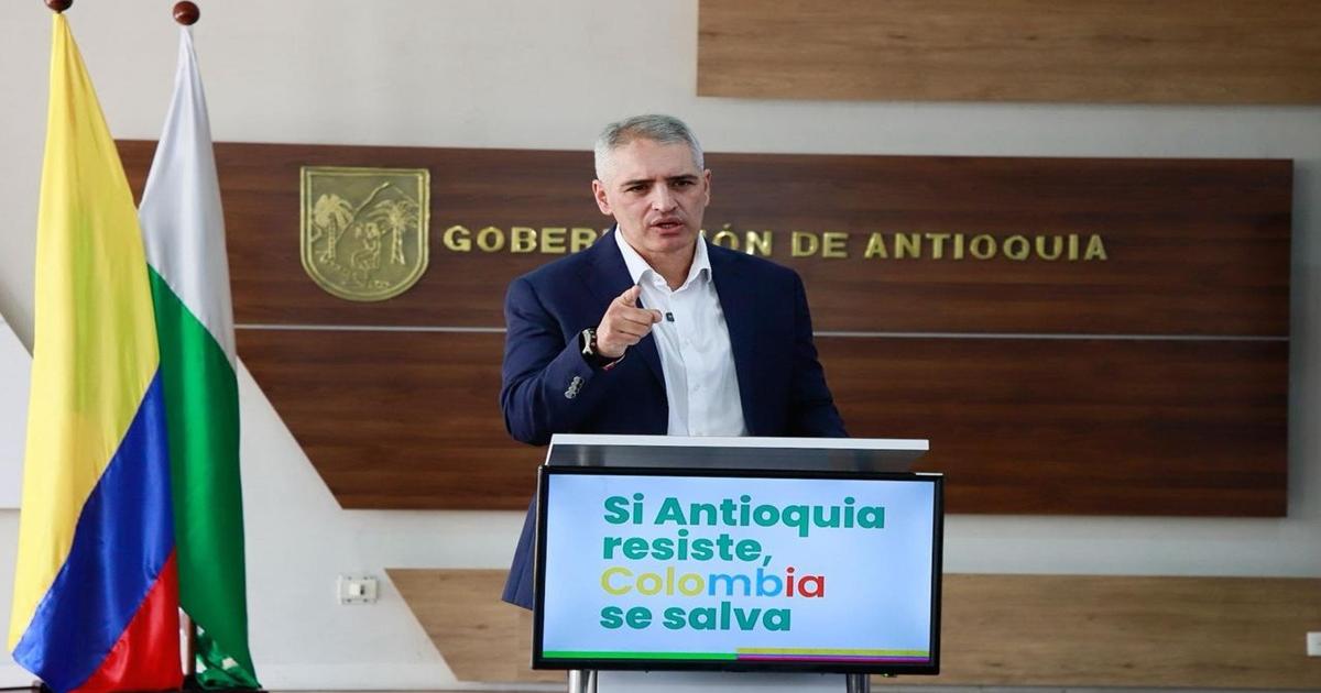 “La democracia se nos puede esfumar en minutos”: Gobernador de Antioquia