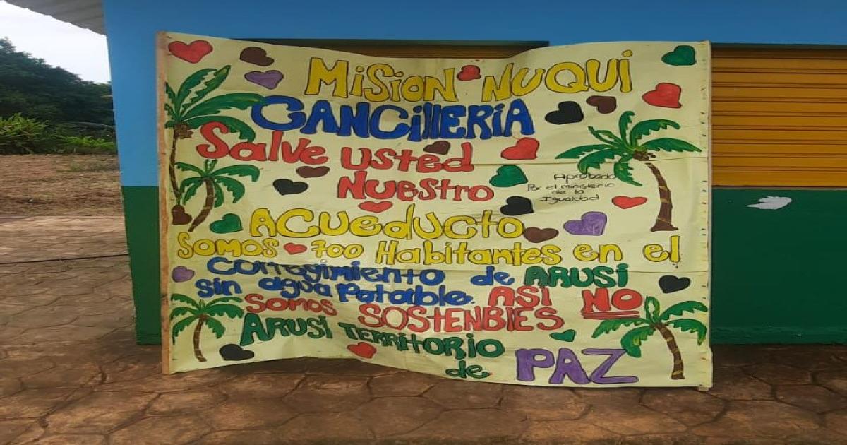 Comunidad de Nuquí en Chocó pide al Gobierno que se cumpla el acueducto veredal