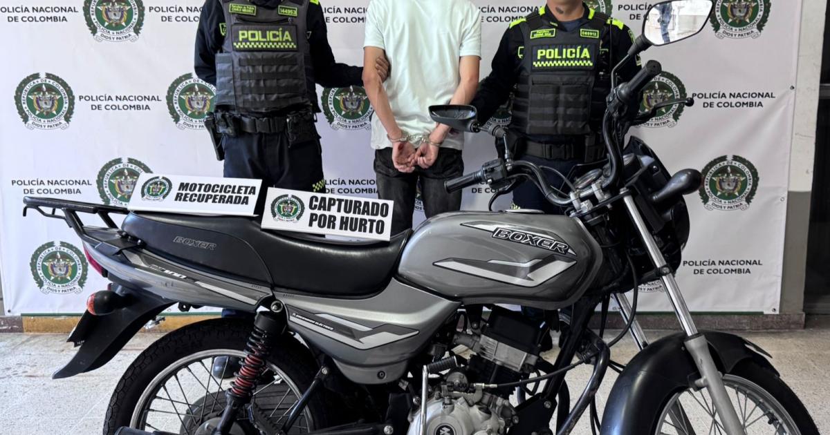 En plena persecución, la policía capturó a fletero en el barrio Manrique de Medellín