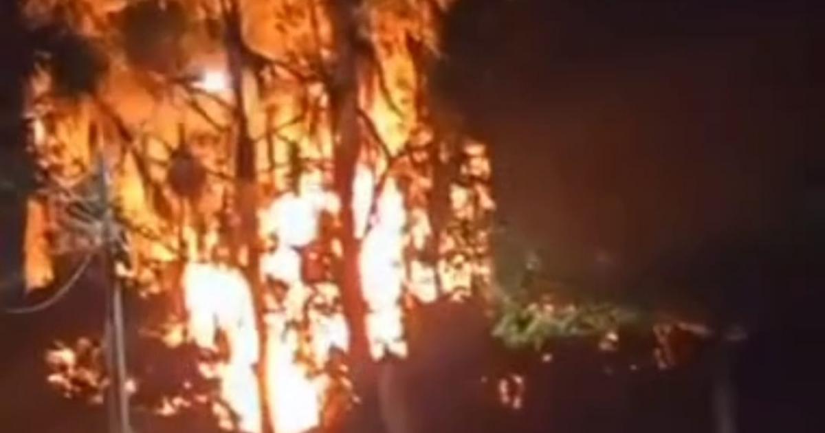 Voraz incendio consumió una carpintería en San Antonio de Prado de Medellín