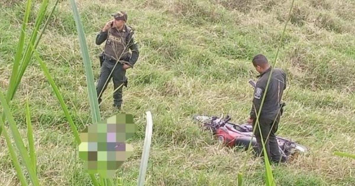 Motociclista muere tras salirse de la vía en zona rural de Amagá 