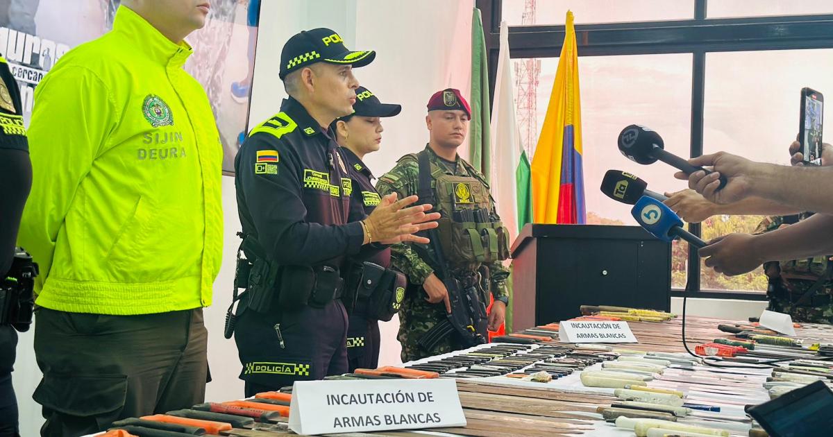 Incautan más de 200 armas blancas en Apartadó: las autoridades refuerzan controles en zonas críticas