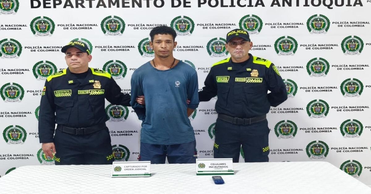 Cayó alias 'Yucas', uno de los más buscados en Antioquia