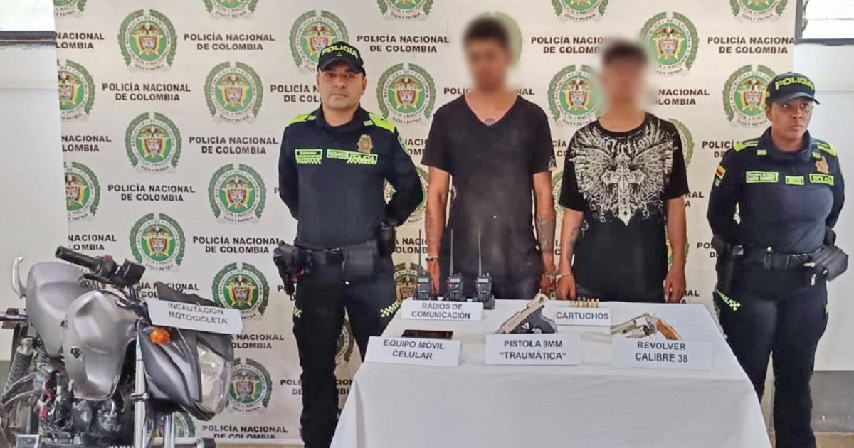 Capturados en flagrancia dos presuntos integrantes del Clan del Golfo en Vegachí