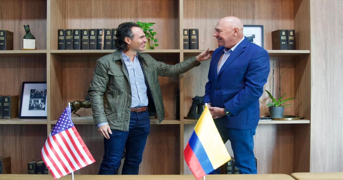 "La relación entre nuestros dos países debe seguir siendo de colaboración y amistad": Alcalde de Medellín a embajador de EE.UU. en Colombia