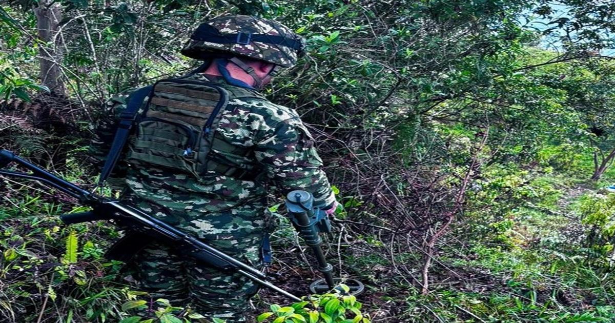Cuatro explosivos fueron ubicados y destruidos en zona rural de Briceño