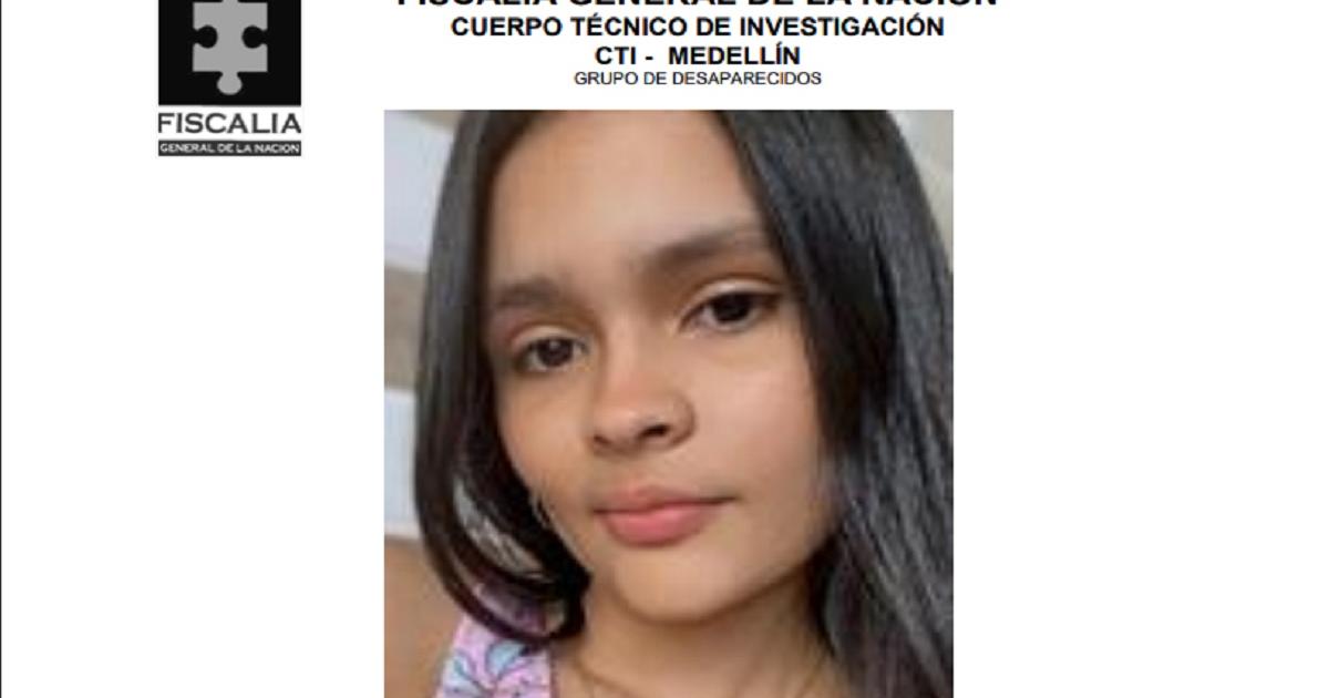 Buscan a menor de 14 años desaparecida en Medellín