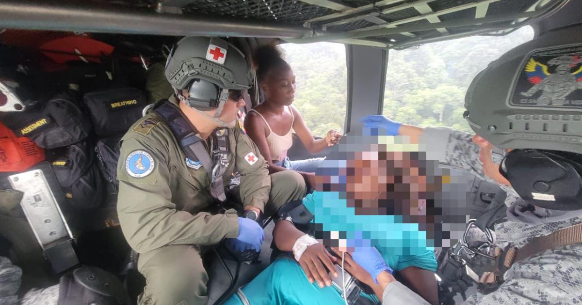 Evacúan a mujer embarazada desde Urrao a Medellín: condiciones críticas obligaron traslado urgente