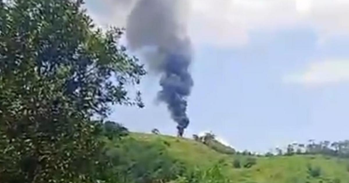 [Video] Derriban helicóptero de la Policía en Amalfi: Gobernador confirma ataque con dron